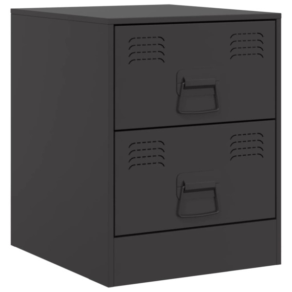Mesa de cabeceira 34.5x39x44 cm aço preto M 2