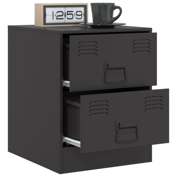 Mesa de cabeceira 34.5x39x44 cm aço preto M 5