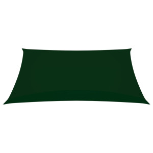 Toldo de vela rectangular de tela oxford verde oscuro 2x3 m H