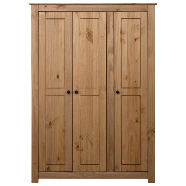 Armario de 3 puertas madera pino Panamá Range 118x50x171.5 cm M 2