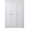 Armario de 3 puertas pino Panamá Range blanco 118x50x171.5 cm 2