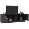 Móveis de TV 2 pcs 67x39x44 cm aço preto 3