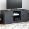 Mueble para TV de acero gris antracita 99x39x44 cm 1