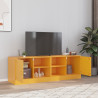 Muebles para TV 2 unidades acero amarillo mostaza 67x39x44 cm 1