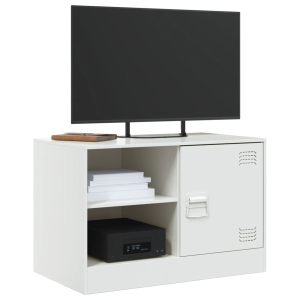Muebles para TV 2 unidades acero blanco 67x39x44 cm M 3
