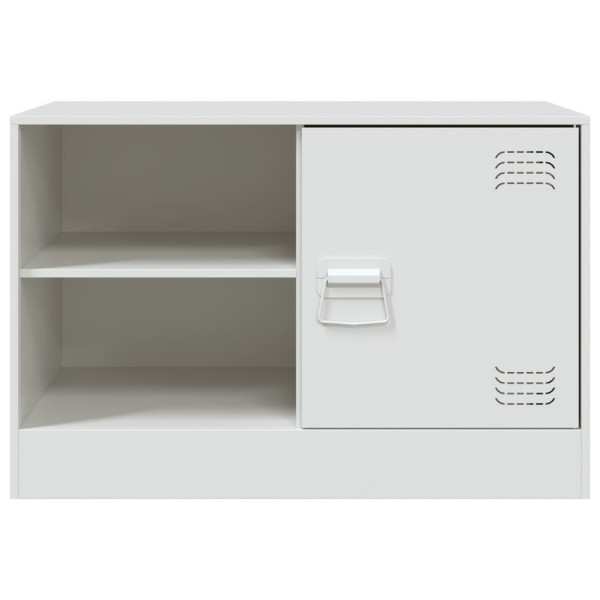 Muebles para TV 2 unidades acero blanco 67x39x44 cm M 5