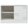 Muebles para TV 2 unidades acero blanco 67x39x44 cm 5