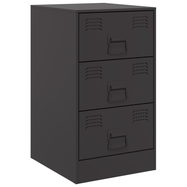 Mesa de cabeceira 34.5x39x62 cm aço preto M 2