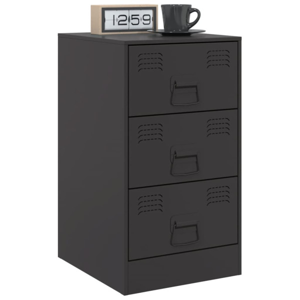 Mesa de cabeceira 34.5x39x62 cm aço preto M 4