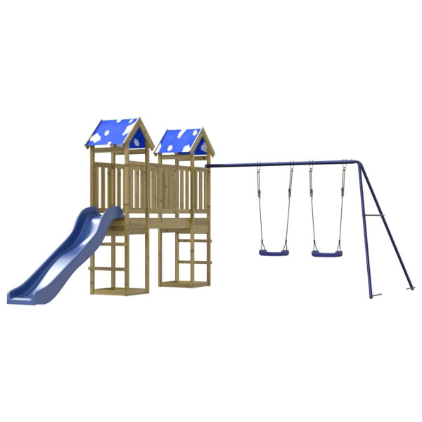 Parque infantil de exterior madera de pino impregnada M 4