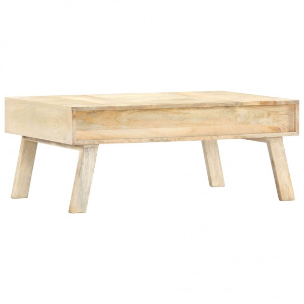 Mesa de centro de madera maciza de mango 100x60x40 cm M 4