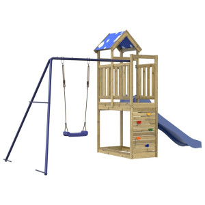 Parque infantil de exterior madera de pino impregnada H