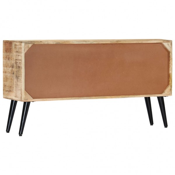 Aparador de madera maciza de mango 118x30x62 cm M 5