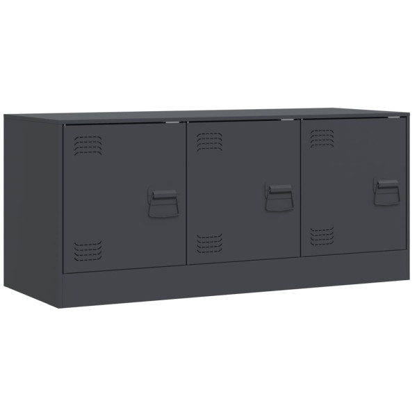 Mueble para TV de acero gris antracita 99x39x44 cm M 2