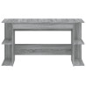 Escritorio madera de ingeniería gris Sonoma 140x50x75 cm 4