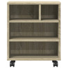 Suporte para impressora com rodas 41x32x48 cm carvalho sonoma 5