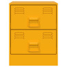 Mesas de cabeceira 2 pcs 34.5x39x44 cm aço amarelo 5