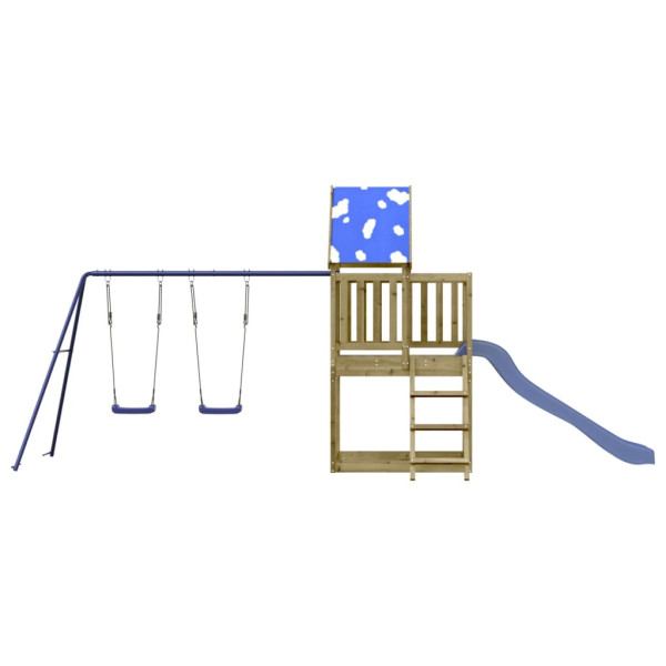 Parque infantil exterior em madeira de pinho impregnada M 3