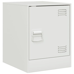 Mesa de cabeceira 34.5x39x44 cm aço branco H