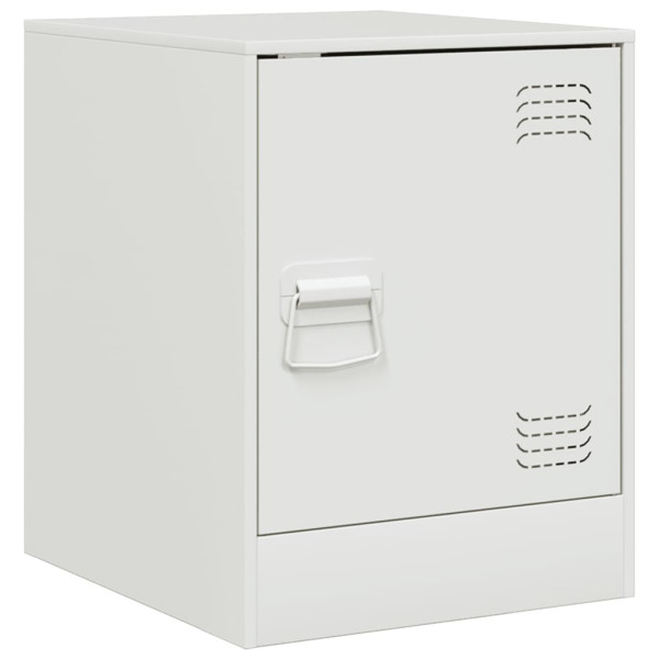 Mesa de cabeceira 34.5x39x44 cm aço branco M 2