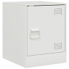 Mesa de cabeceira 34.5x39x44 cm aço branco 2