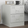 Mesa de cabeceira 34.5x39x44 cm aço branco 1