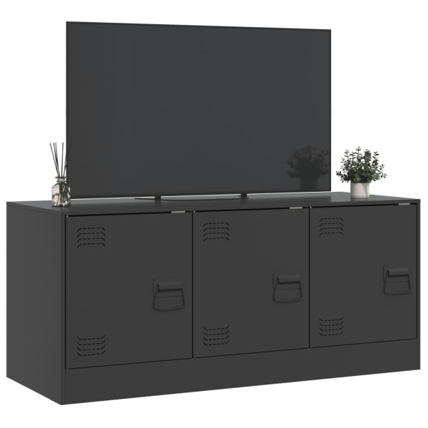 Mueble para TV de acero negro 99x39x44 cm M 5