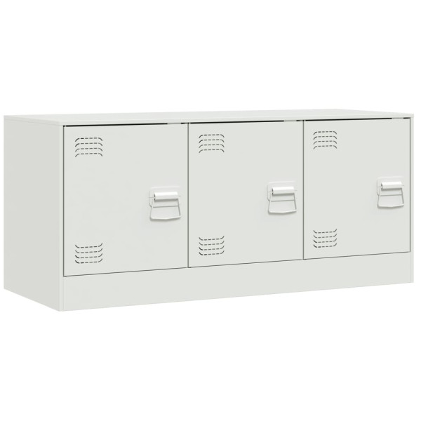 Móvel de TV 99x39x44 cm aço branco M 2