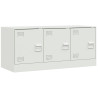 Mueble para TV de acero blanco 99x39x44 cm 2