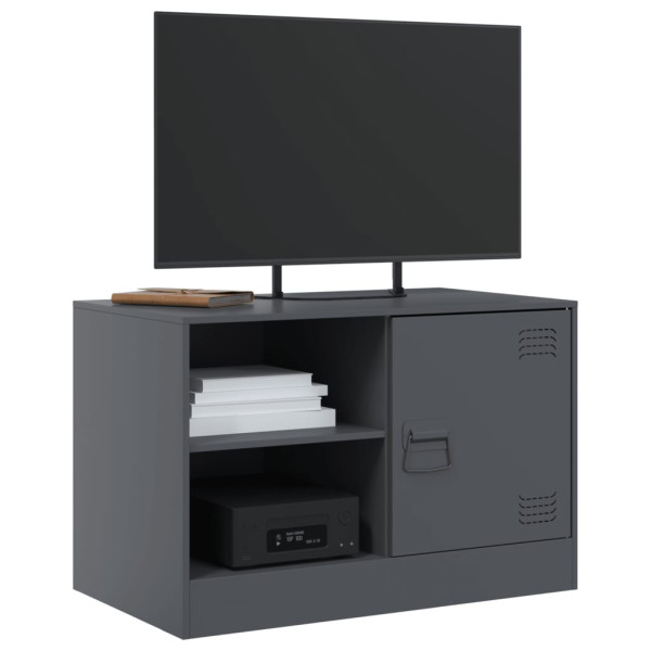 Mueble para TV de acero gris antracita 67x39x44 cm M 4