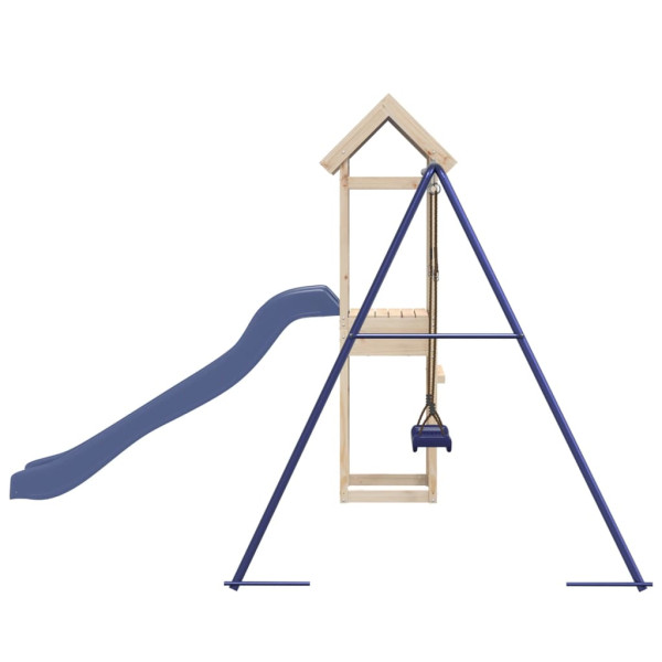 Parque infantil de exterior de madera maciza de pino M 5