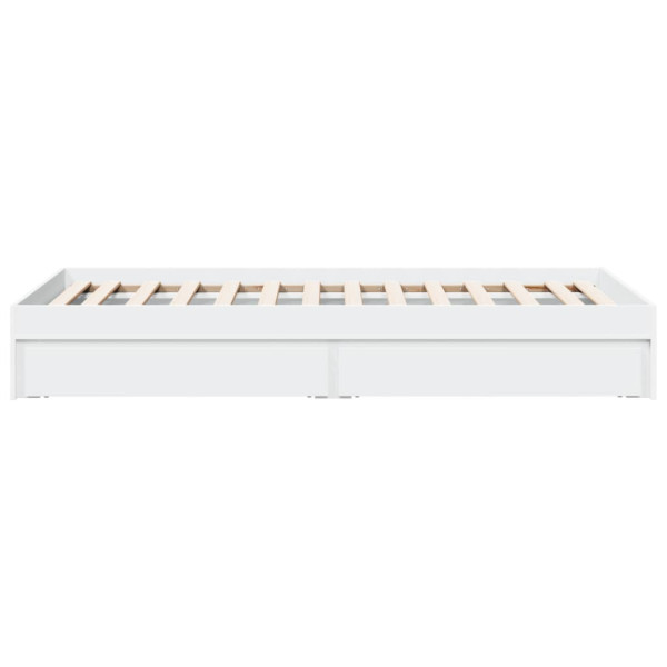 Estrutura cama c/ gavetas 90x190 cm derivados de madeira branco M 5