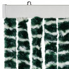 Cortina anti-insetos 118x220 cm chenille verde e branco 4