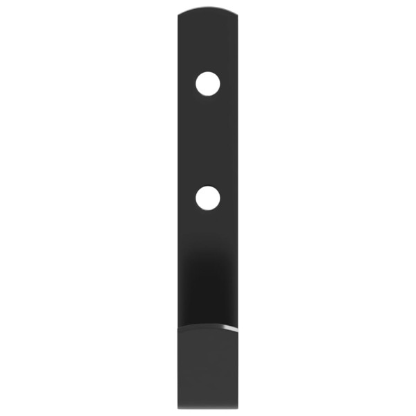 Ganchos de pared en fomra de J 12 unidades acero negro M 5