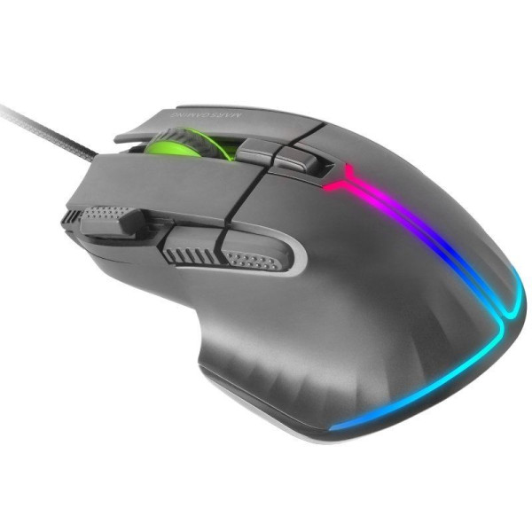 Ratón gaming mars gaming mm-xt/ hasta 12800dpi/ negro M 3