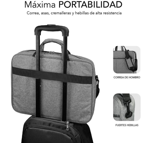 Maletín Subblim Elite Laptop Bag para Portátiles hasta 15.6" gris M 3