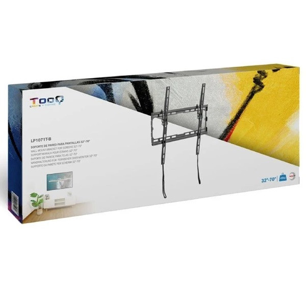 Soporte de pared fijo / inclinable tooq lp1071t-b para tv de 32-70'/ hasta 45kg M 4