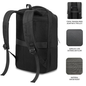 Mochila Subblim Business V2 AP Backpack para Portátiles hasta 15.6" negro H