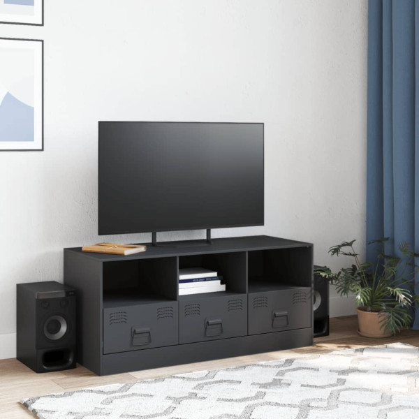 Mueble para TV de acero gris antracita 99x39x44 cm M 3