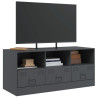 Mueble para TV de acero gris antracita 99x39x44 cm 4