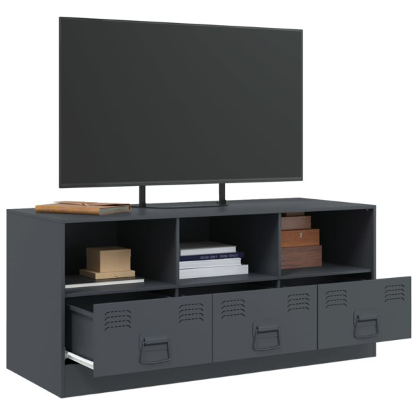 Mueble para TV de acero gris antracita 99x39x44 cm M 5