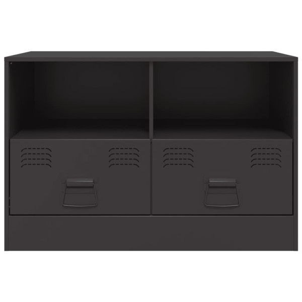 Muebles para TV 2 unidades acero negro 67x39x44 cm M 5
