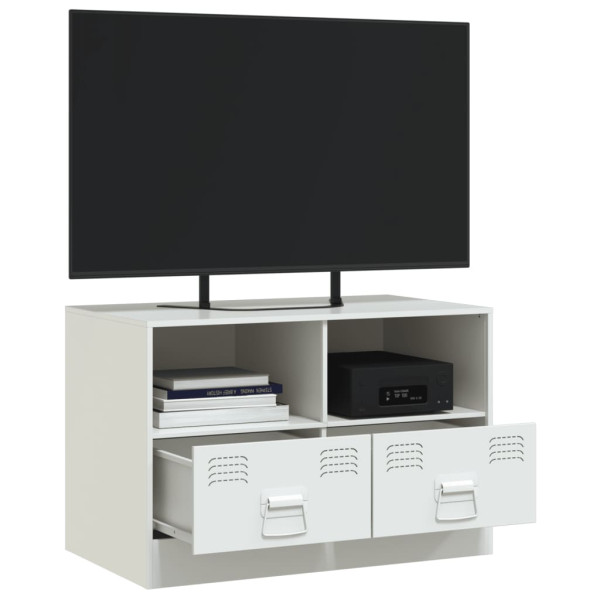 Mueble para TV de acero blanco 67x39x44 cm M 5