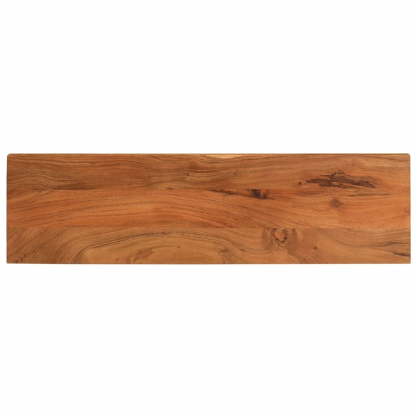 Tablero de mesa rectangular madera maciza acacia 120x30x2.5 cm D