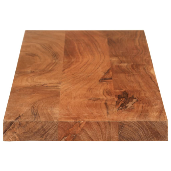 Tablero de mesa rectangular madera maciza acacia 120x30x2.5 cm M 4