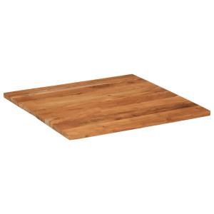 Tablero de mesa cuadrado madera maciza de acacia 80x80x3.8 cm H