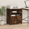 Soporte para impresora con ruedas roble ahumado 60x48x74 cm 3
