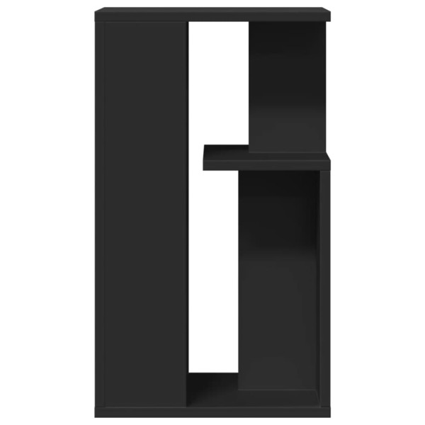 Mesa auxiliar madera de ingeniería negro 35x35x60 cm M 5