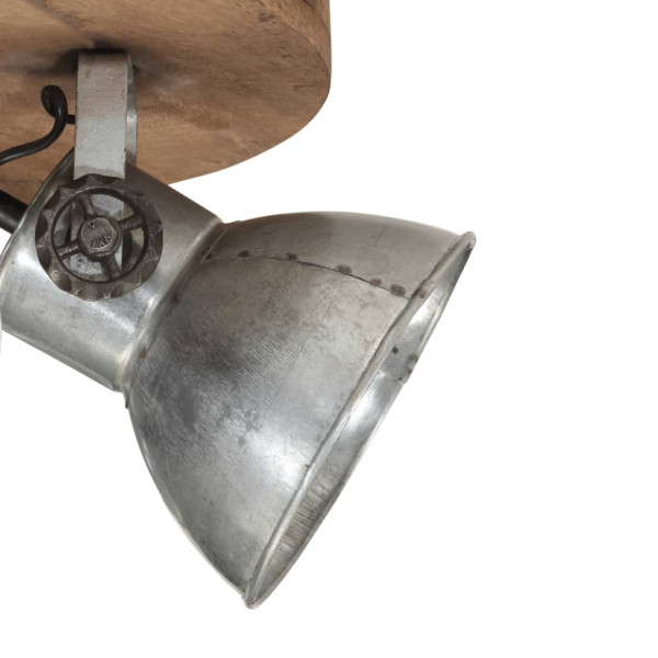 Lámpara de techo plateado vintage 25 W E27 50x50x25 cm M 4