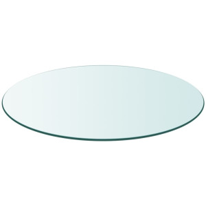 Tablero de mesa de cristal templado redondo 900 mm H